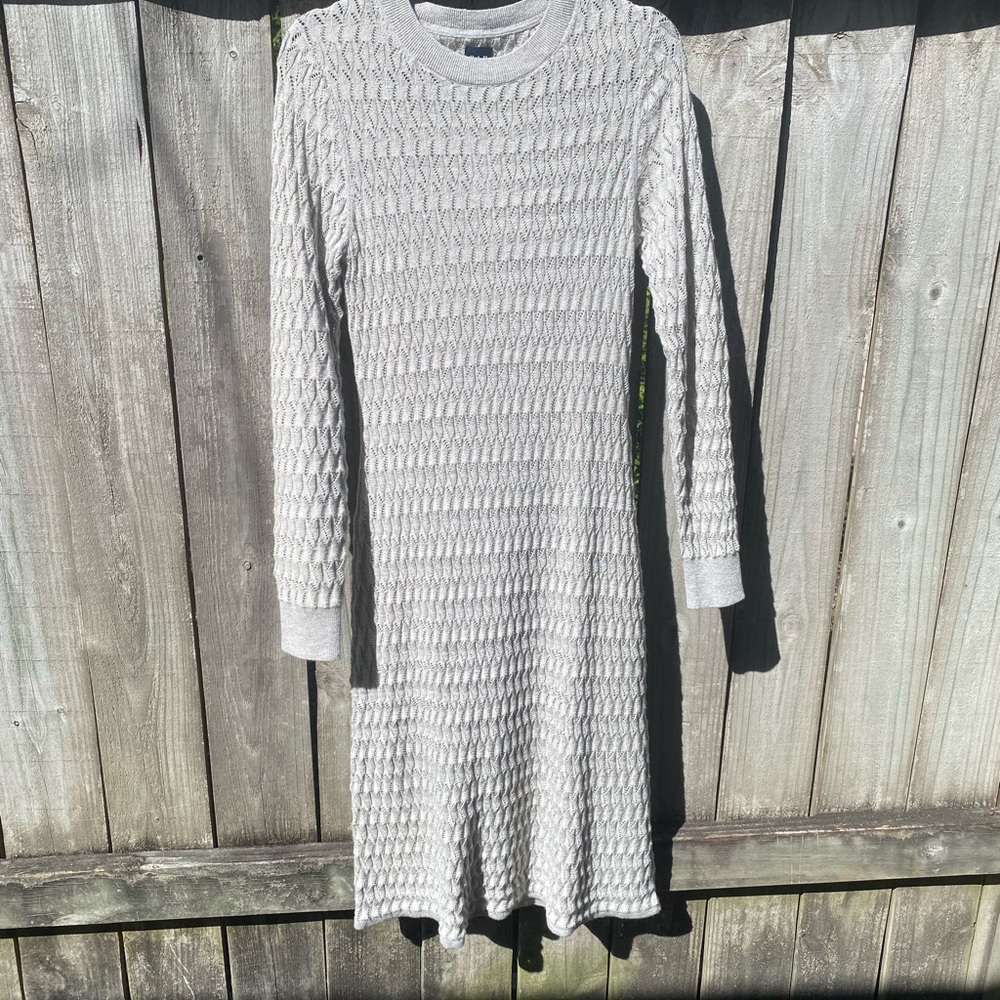 GAP Sweater Dress, Grey/Silver, Small